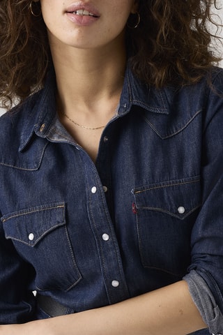 Chemisier en jean Smokin - Bleu