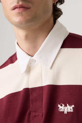 Polo boxy Hudson - Rouge
