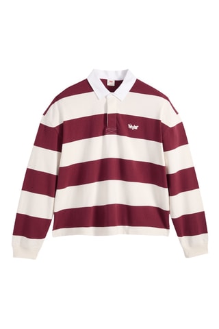 Polo boxy Hudson - Rouge