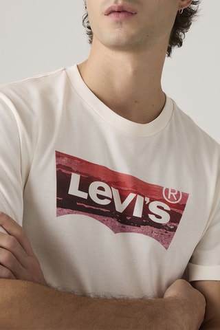 T-shirt Graphic Crewneck - Beige