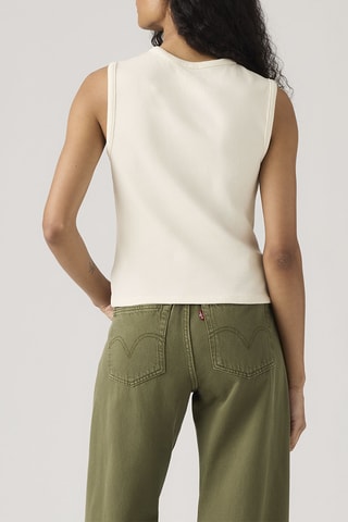 Chemise slim sans manches Rory - Blanc