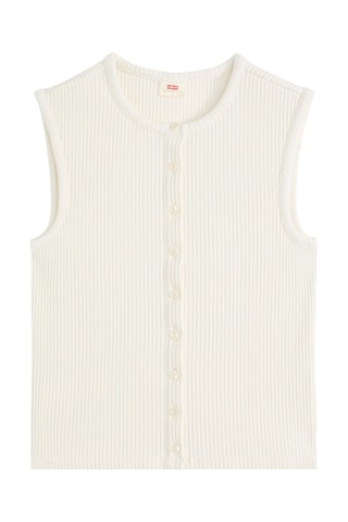 Chemise slim sans manches Rory - Blanc