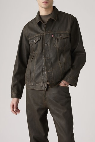 Veste en jean Trucker - Marron