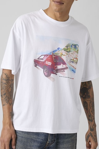 T-shirt boxy Coastal Creative - Blanc