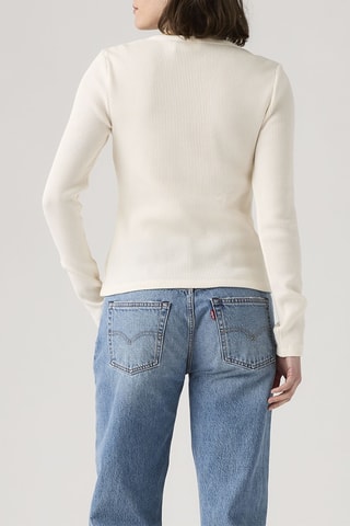 T-shirt Dry Goods Henley Waffle - Blanc