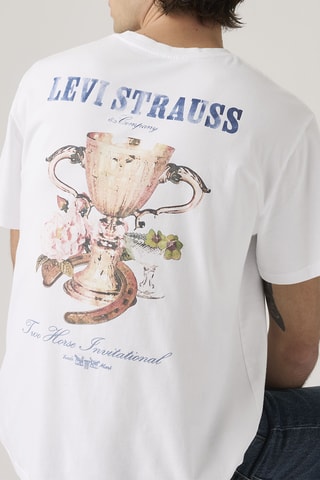 T-shirt relaxed Americana Living - Blanc