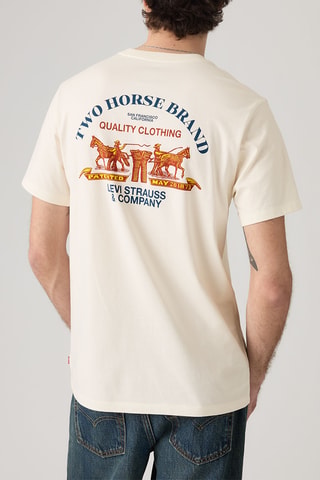 T-shirt Graphic Crewneck - Beige