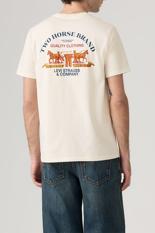 T-shirt Graphic Crewneck - Beige