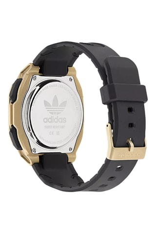 Hars Anadigitaal Horloge City Tech One Sst - Chronometer en GMT - Zwart en Goudkleurig