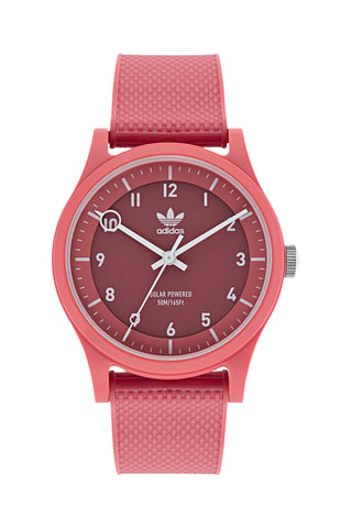 Ecologisch Hars Solar Quartz Horloge Project One - Koraalrood