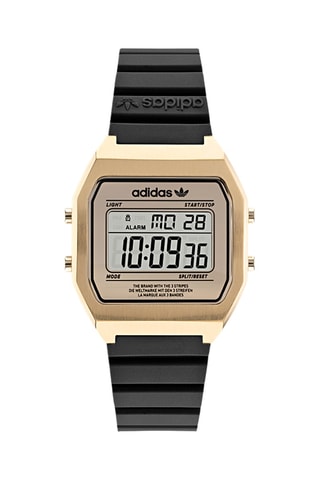 Hars Digitaal Horloge Digital Two - Chronometer - Zwart en Goudkleurig