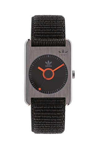 Nylon Quartz Horloge Retro Pop One - Zwart en Grijs