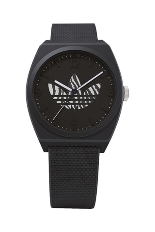 Hars Quartz Horloge Project Two Grfx - Zwart