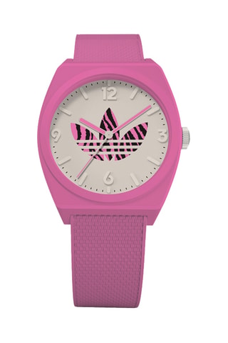Hars Quartz Horloge Project Two Grfx - Roze en Wit