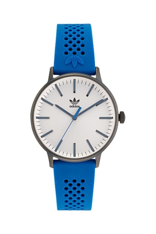 Silicone Quartz Horloge Code One - Blauw en Grijs