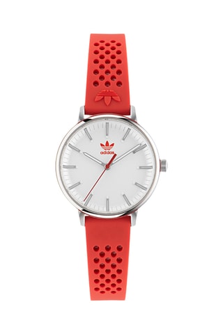 Silicone Quartz Horloge Code One Xsmall - Rood en Zilverkleurig
