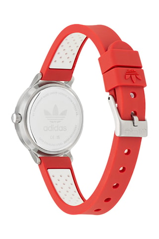 Silicone Quartz Horloge Code One Xsmall - Rood en Zilverkleurig