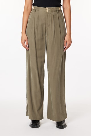 Pantalon wide legs - Kaki