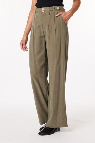 Pantalon wide legs - Kaki