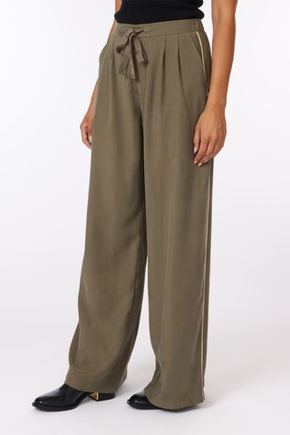 Pantalon wide legs - Kaki