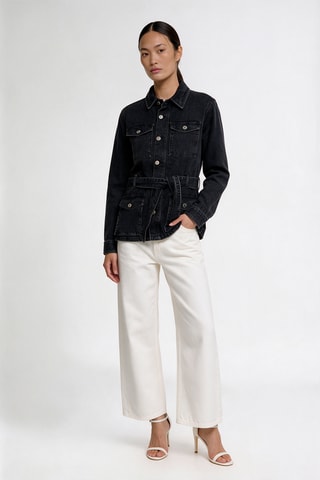 Veste en jean - Anthracite