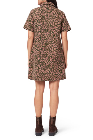 Robe trapèze - Marron et noir