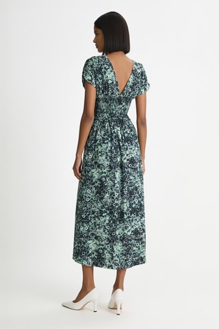Robe longue - Vert et noir