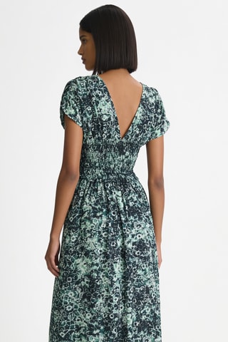 Robe longue - Vert et noir