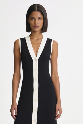 Robe longue - Noir et blanc