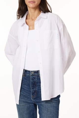 Chemisier oversize - Blanc