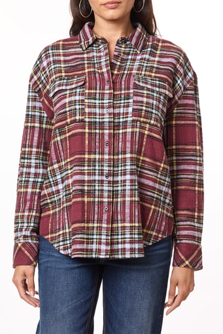 Chemisier oversize - Bordeaux