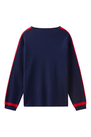Gilet - Bleu marine et rouge