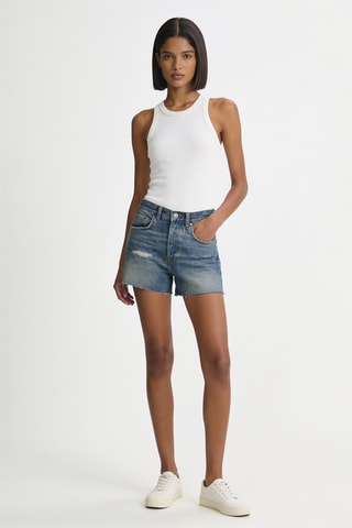 Short en jean - Bleu