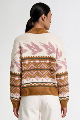 Pull en laine, mohair et alpaga - Beige
