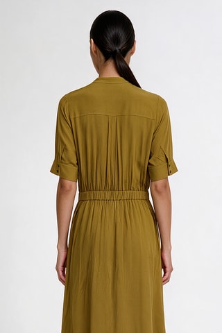 Robe midi - Moutarde