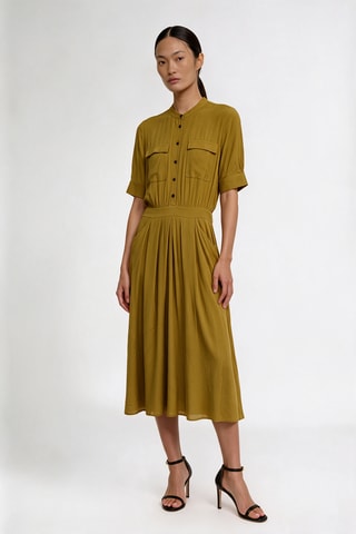 Robe midi - Moutarde