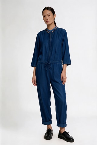 Combinaison en jean - Bleu foncé
