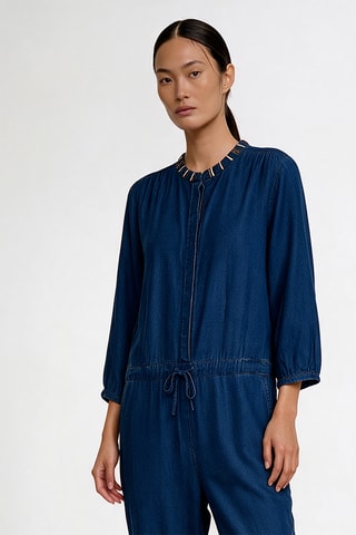 Combinaison en jean - Bleu foncé
