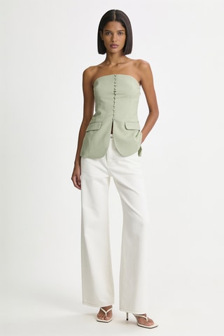 Top bustier - Vert clair