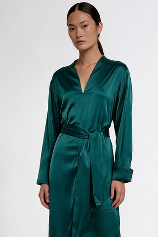 Robe midi - Vert émeraude