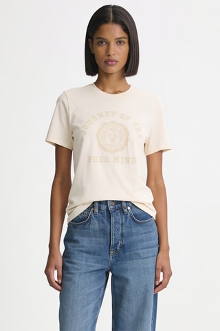 T-shirt en coton biologique - Beige
