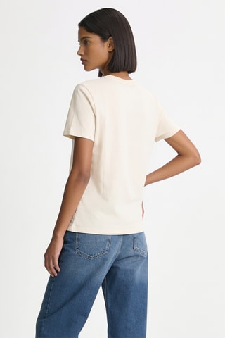T-shirt en coton biologique - Beige
