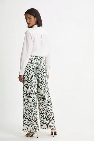 Pantalon wide legs - Blanc