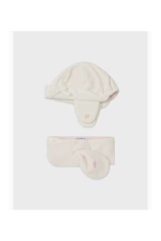 Bonnet et snood - Blanc