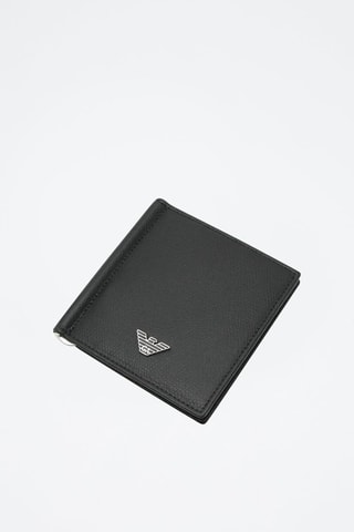 Portefeuille en cuir - Noir - Emporio Armani