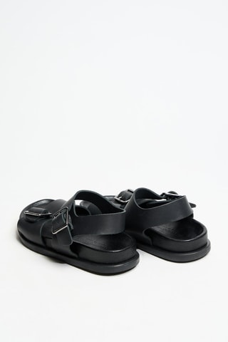Sandales en cuir - Bleu marine