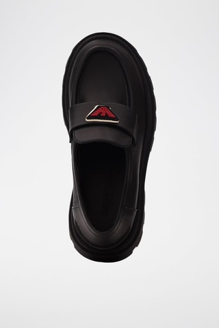 Mocassins en cuir de veau - Noir - Emporio Armani