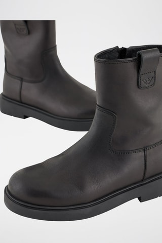 Bottines en cuir - Noir