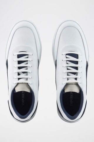 Baskets en cuir - Blanc - Emporio Armani