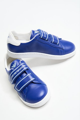 Baskets en cuir - Bleu